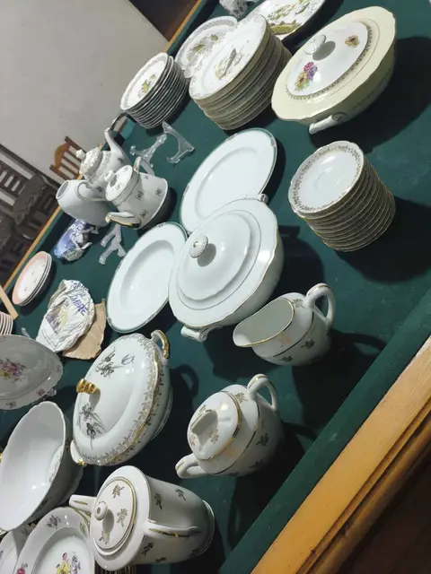Antikvar fransız farforu qabları