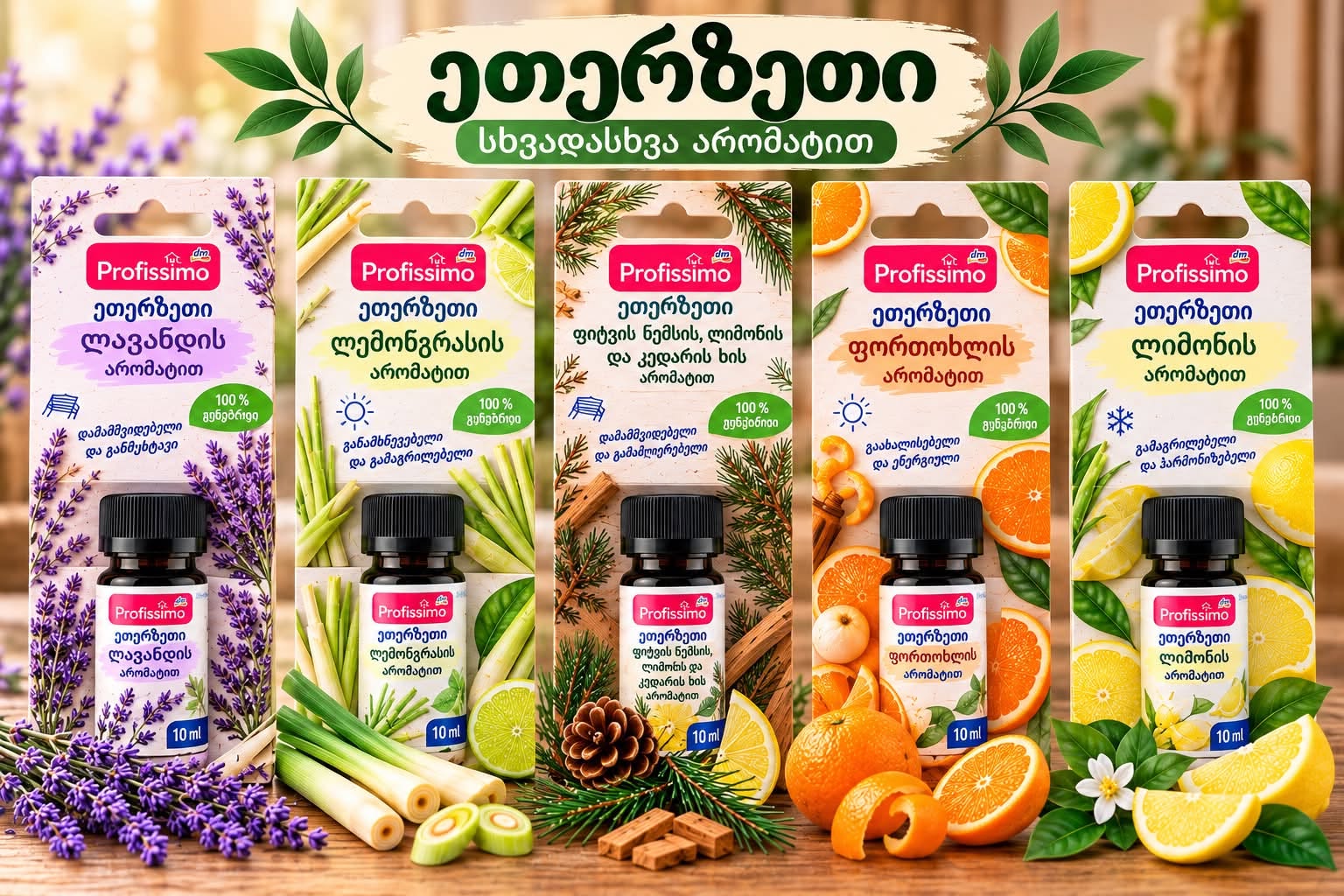 Esans yağı 10 ml, çeşitli aroma