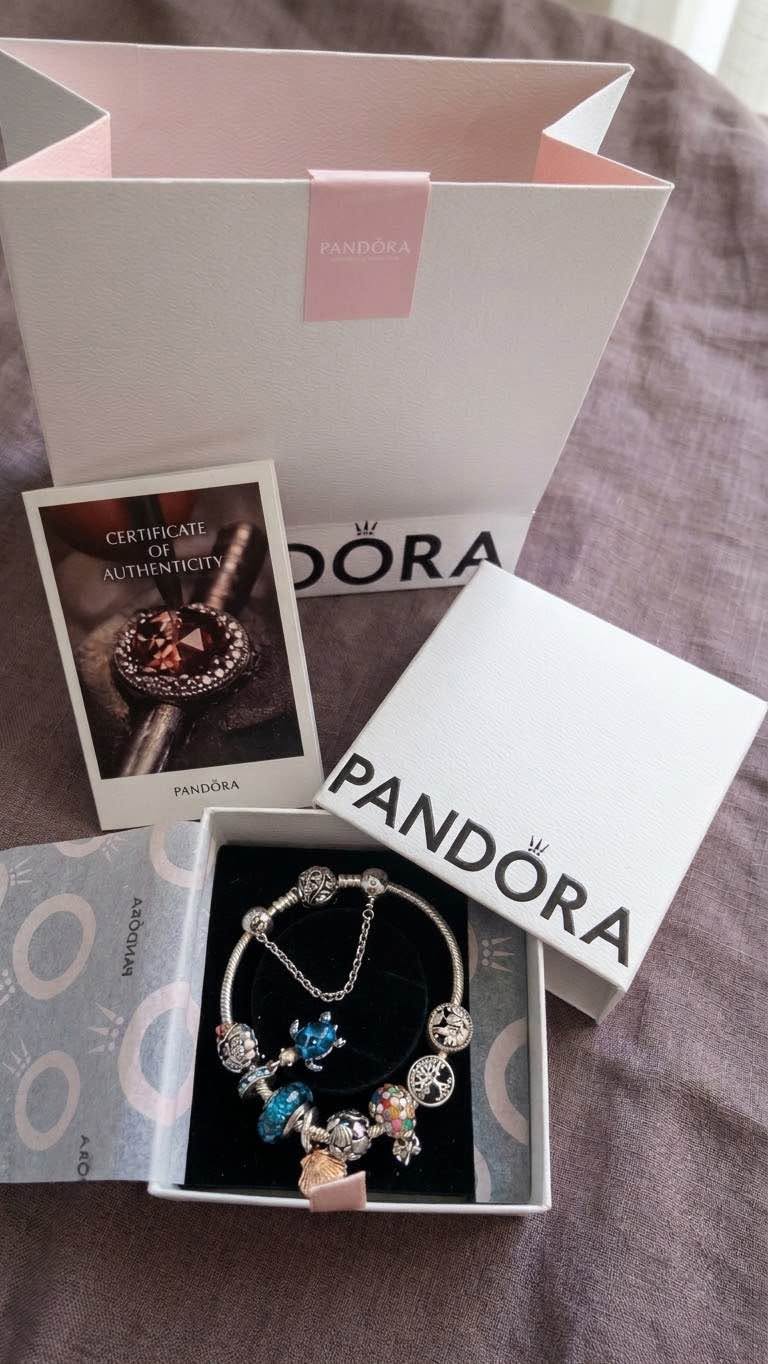 Pandora charm bracelet, size 19