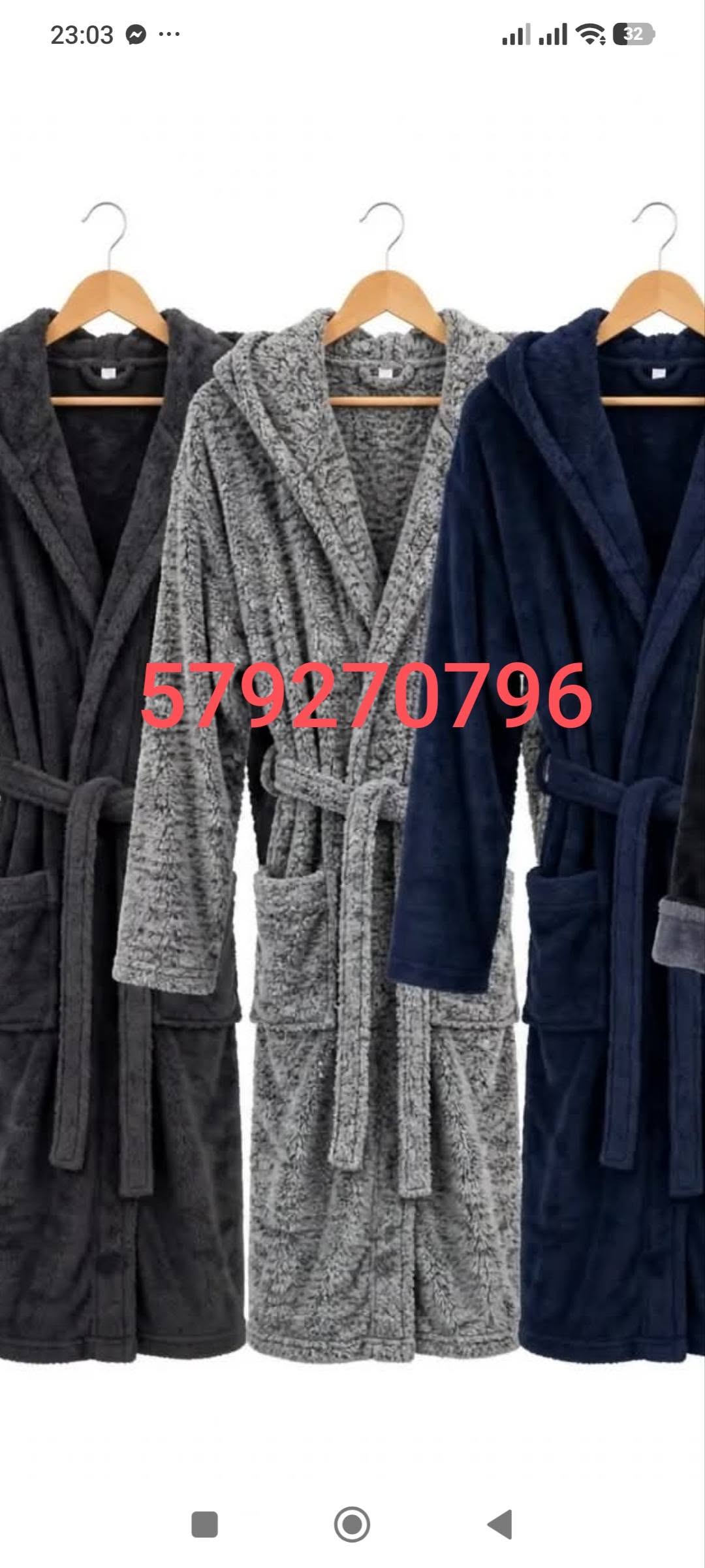 Pulun xalatı 55 lari. Vaflin xalatı 40
