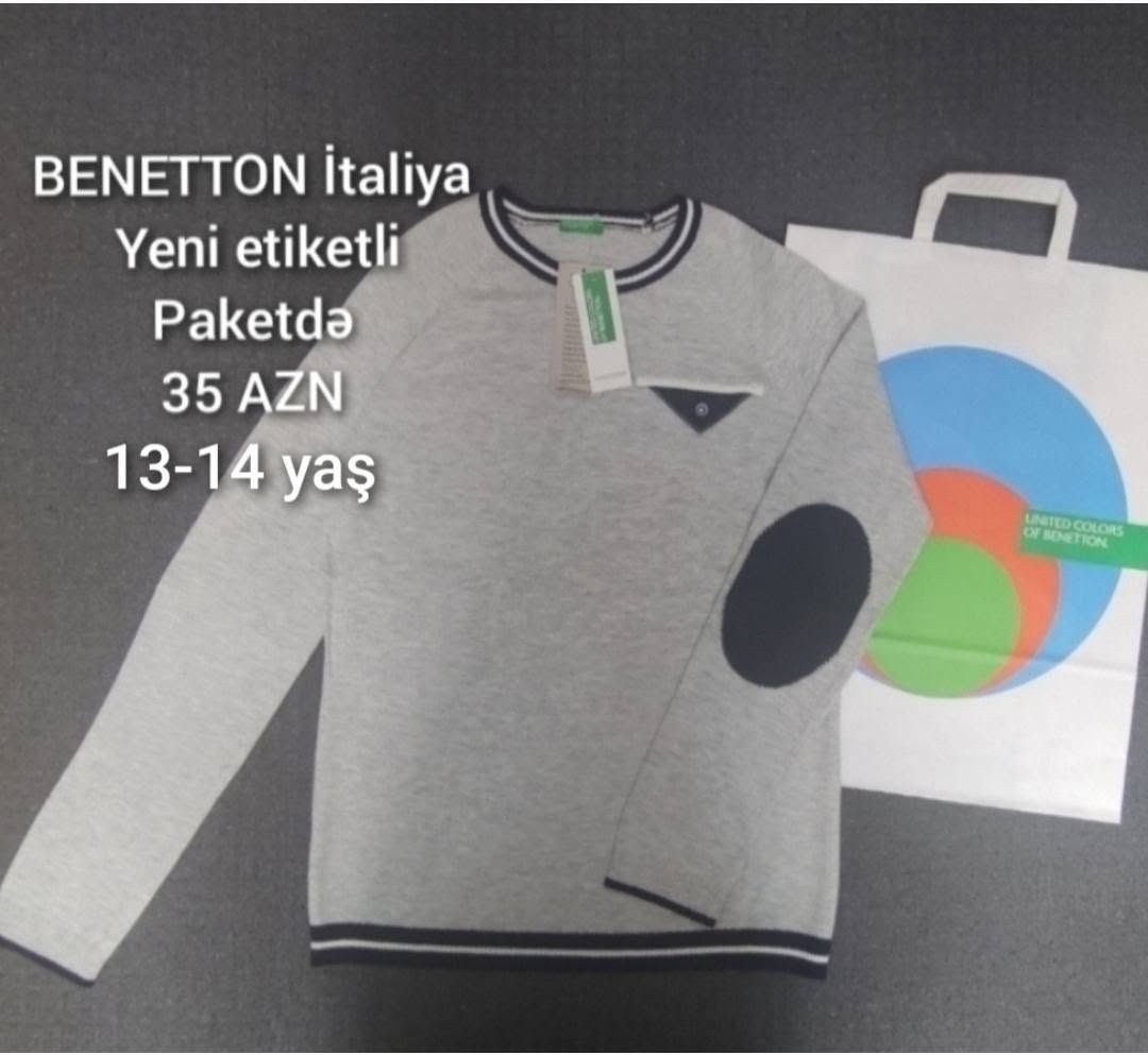 Benetton sviter, 13-14 yaş, yeni etiketli