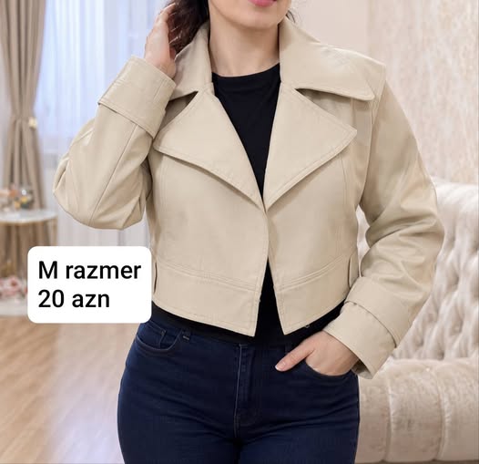 Qadın bej gödəkcə, M razmer