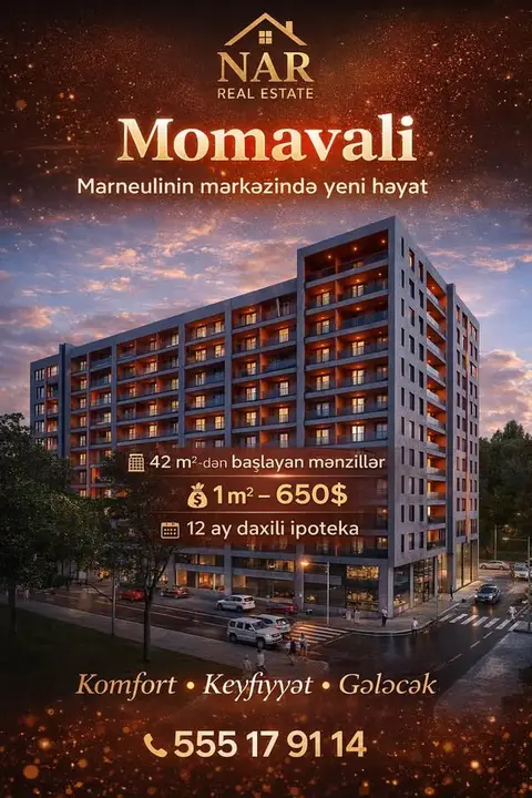 Mənzil satılır, Marneuli — $600