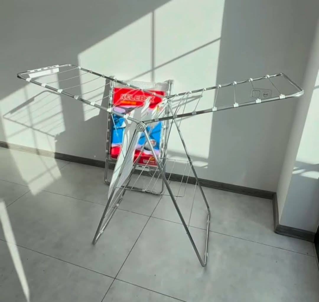 Çamaşır kurutma askısı, metal, katlanabilir
