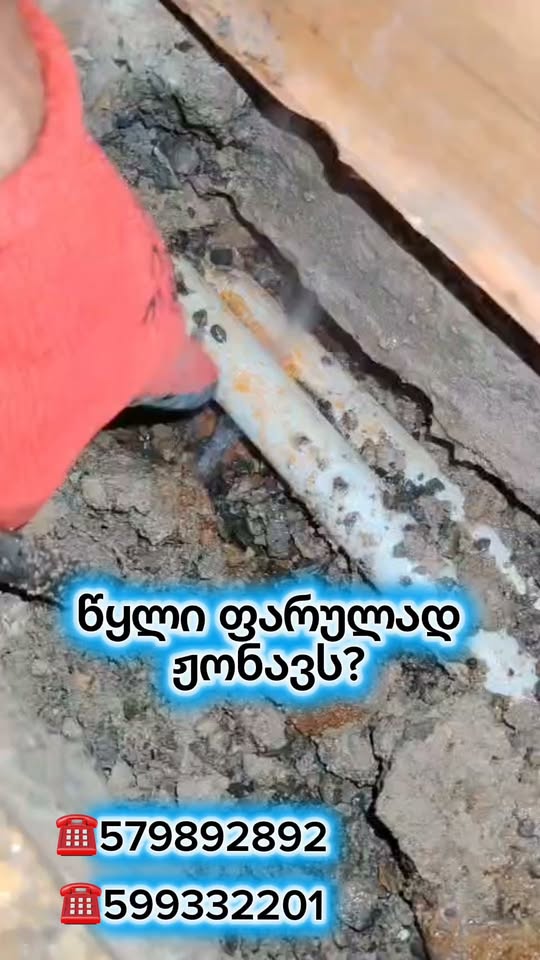💧 წყლის ჟონვა? ნუ დაელოდები დიდ