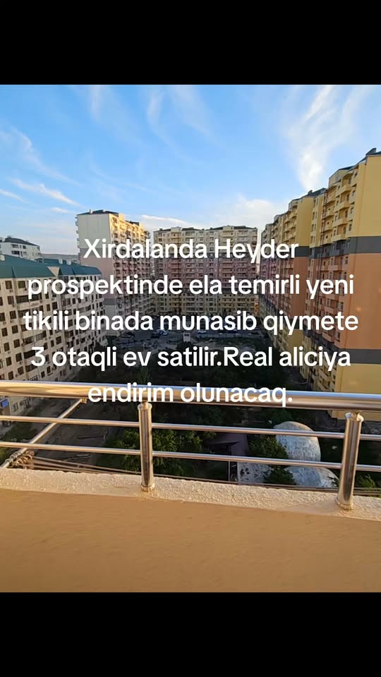 3 oda yeni inşaat daire, Xırdalan