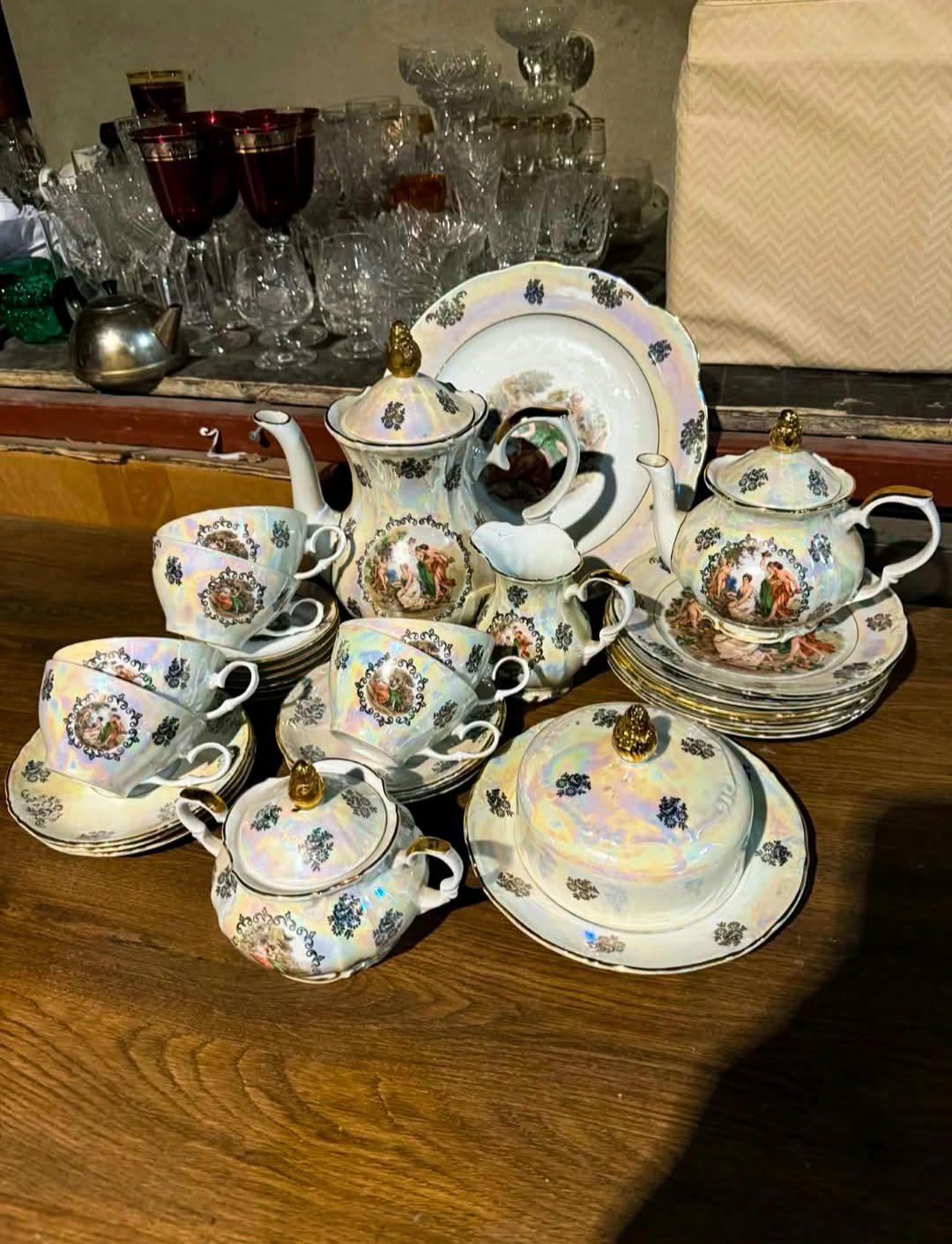 GDR eski Kahla çay servisi tamdır