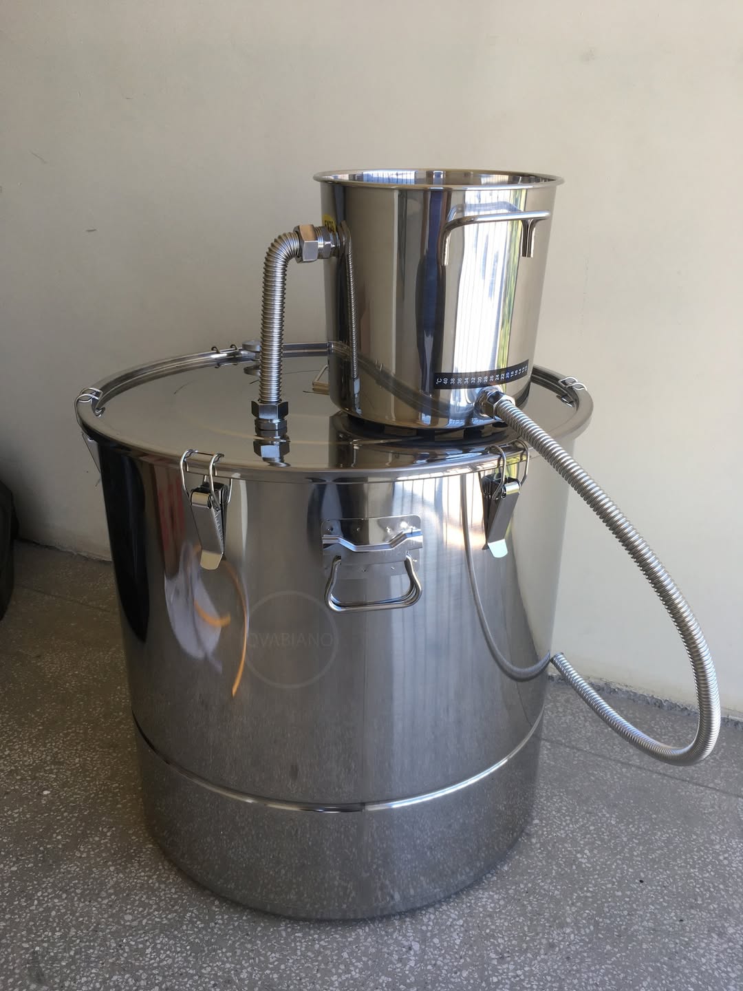 Arqın saxdeli qabı 165 litrlik paslanmayan