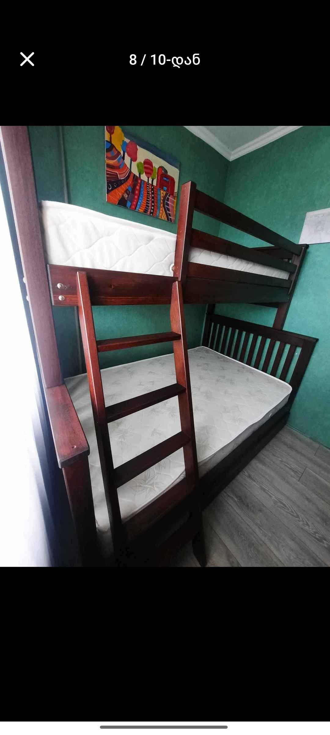 Wooden bunk bed, made to order
