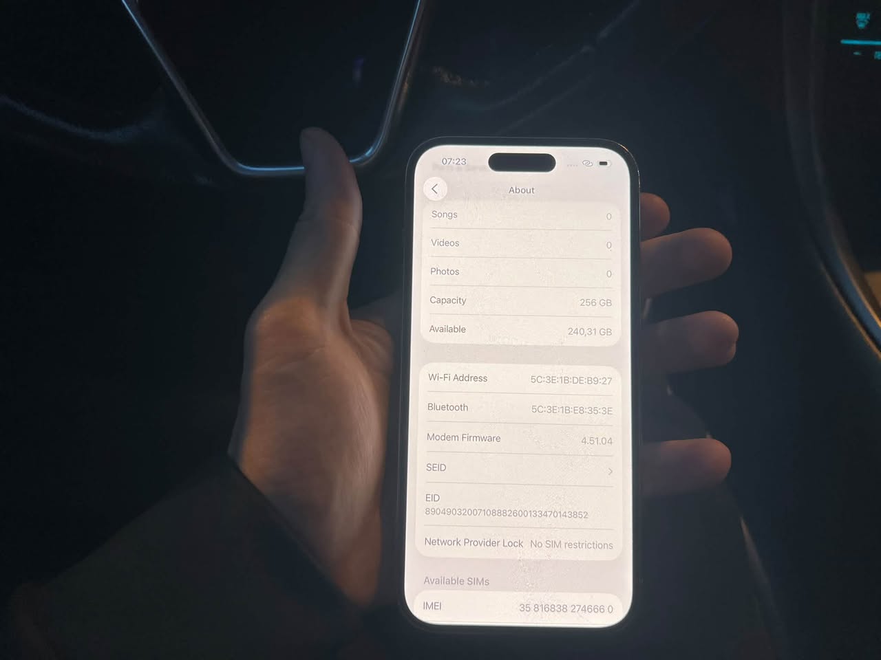 iPhone 14 Pro 256 GB battery 77% — 950₾