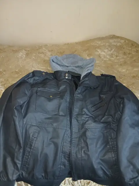 Black jacket 4XL, with hood