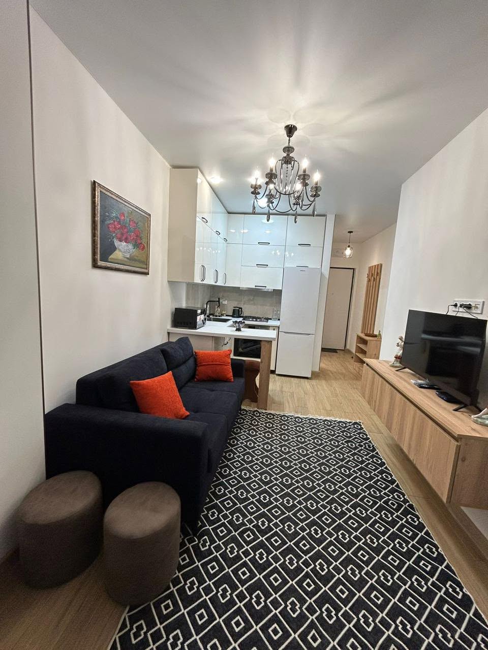 1+1 daire 45 m², mebelli, taşınmağa hazır