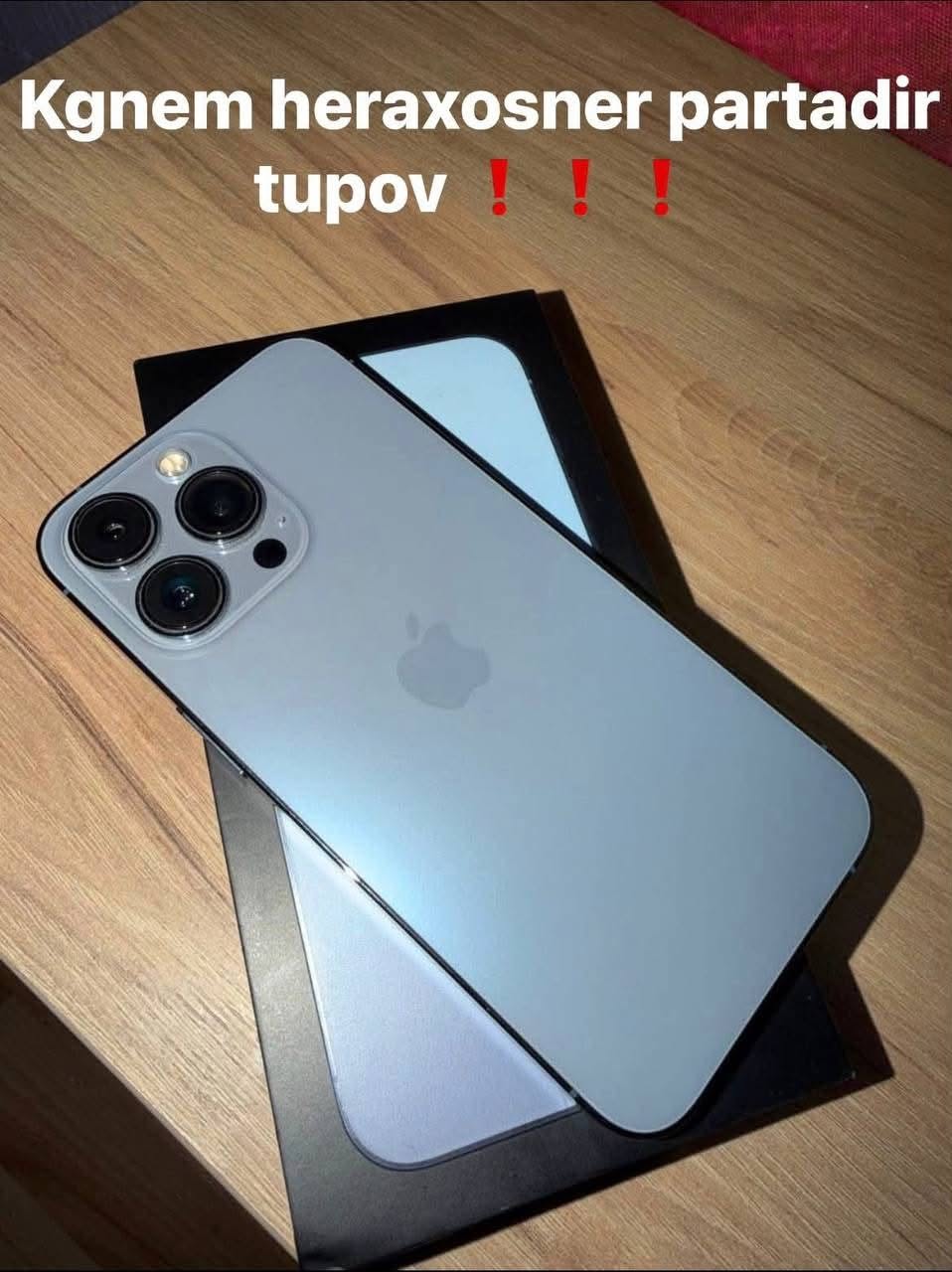 iPhone 13 Pro in box, blue