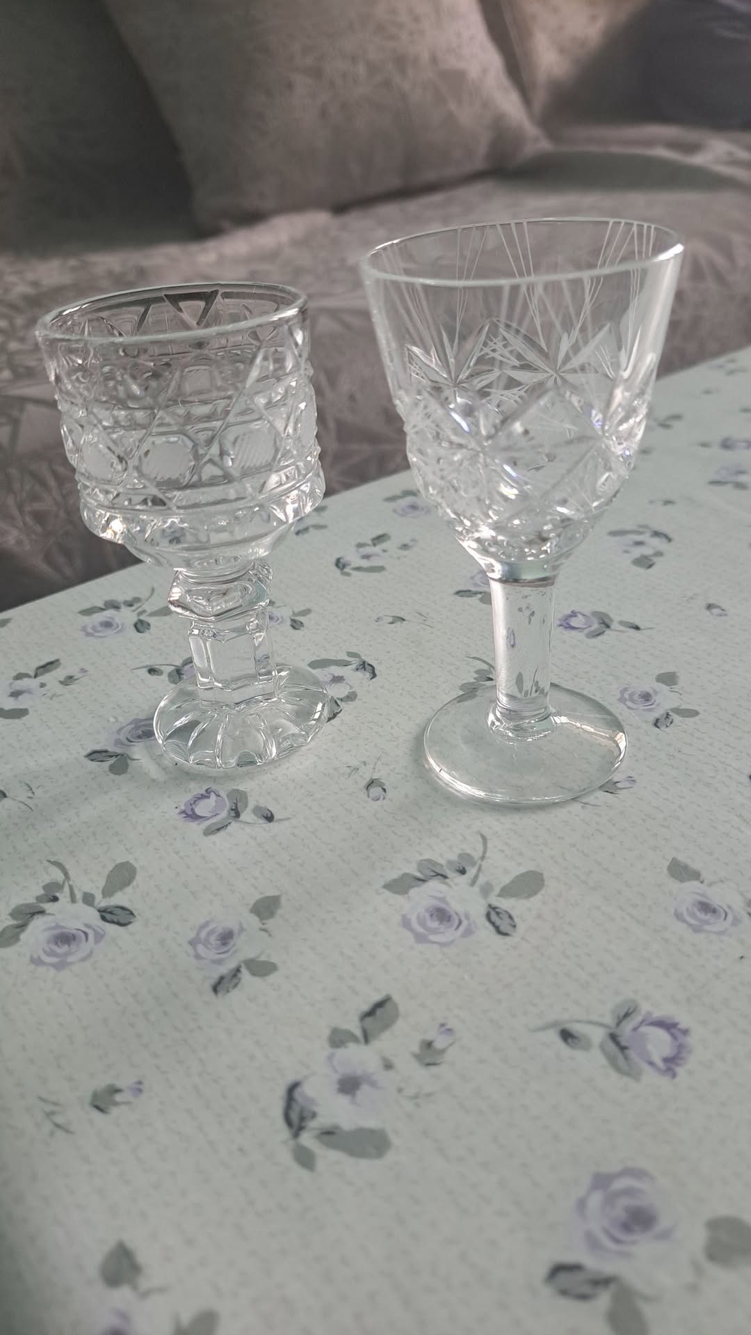 Set of crystal glasses, 11 pieces