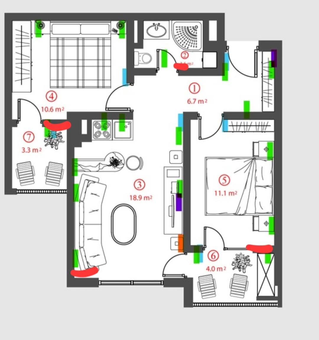 3-room flat for sale, Tbilisi