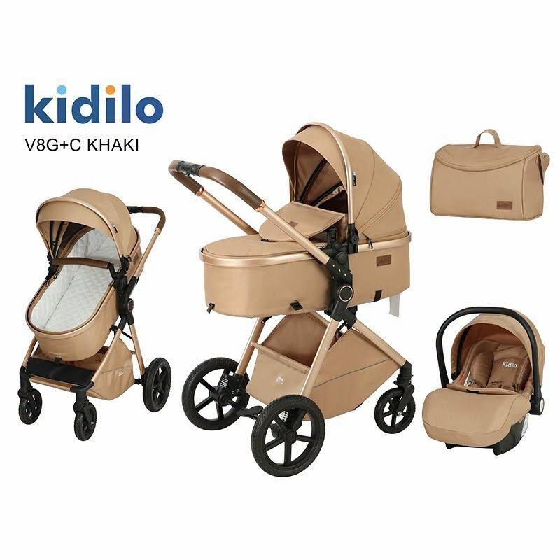 Kidilo 3-in-1 საბავშვო ეტლი