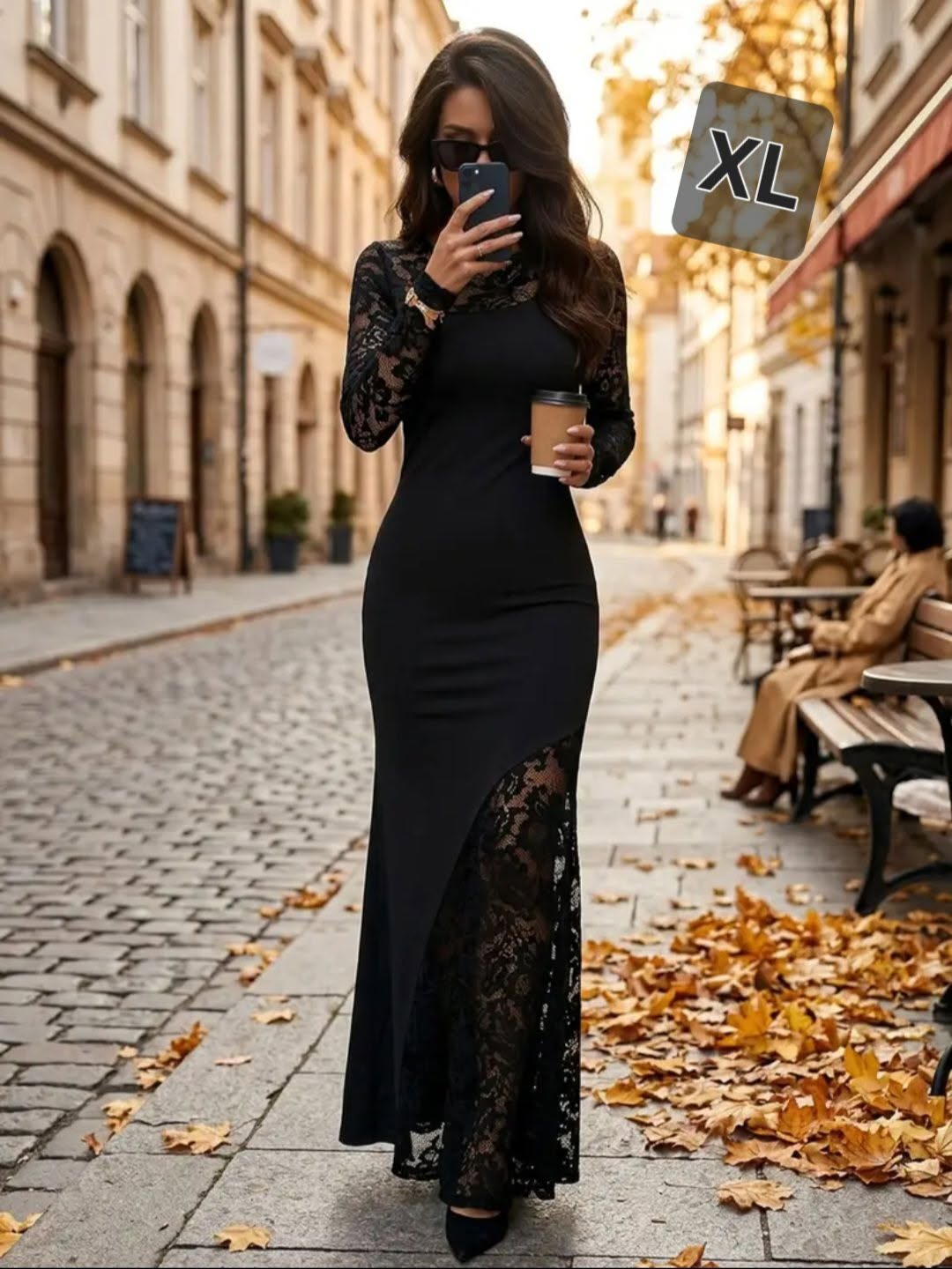Siyah Dante'nin elbisesi, beden XL