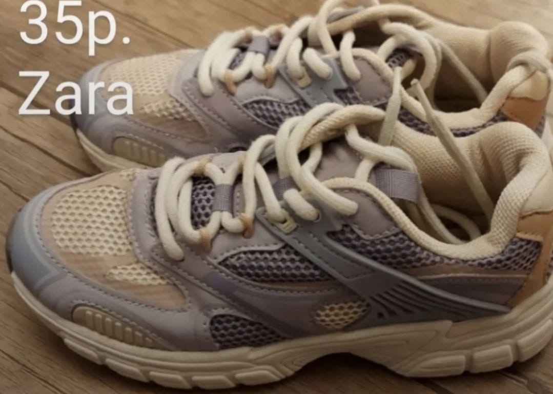 Zara beige sneakers