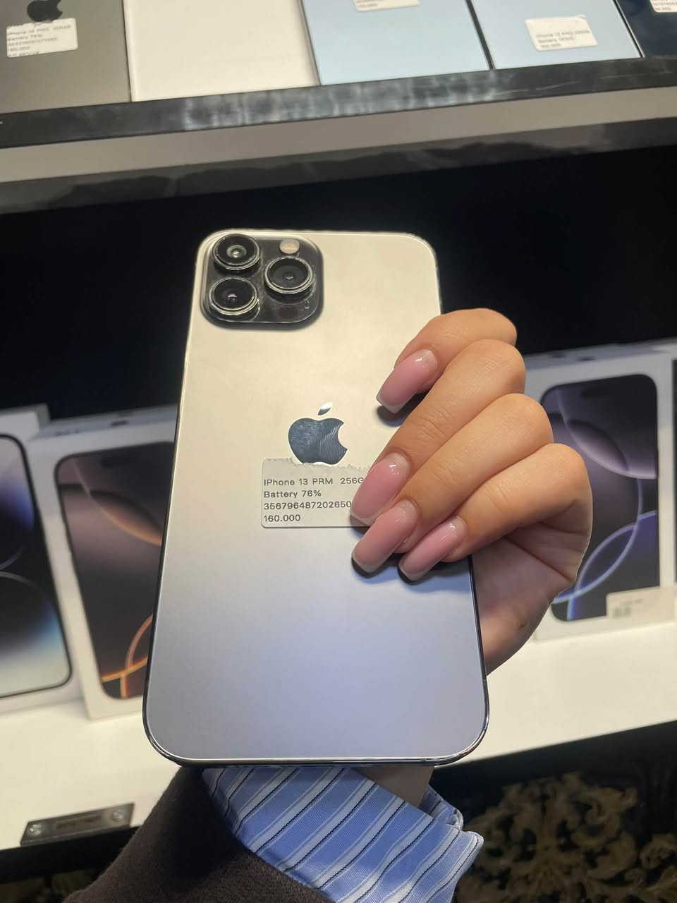 13 pro max 🩶 256gb 76%🔋 — 160,000֏