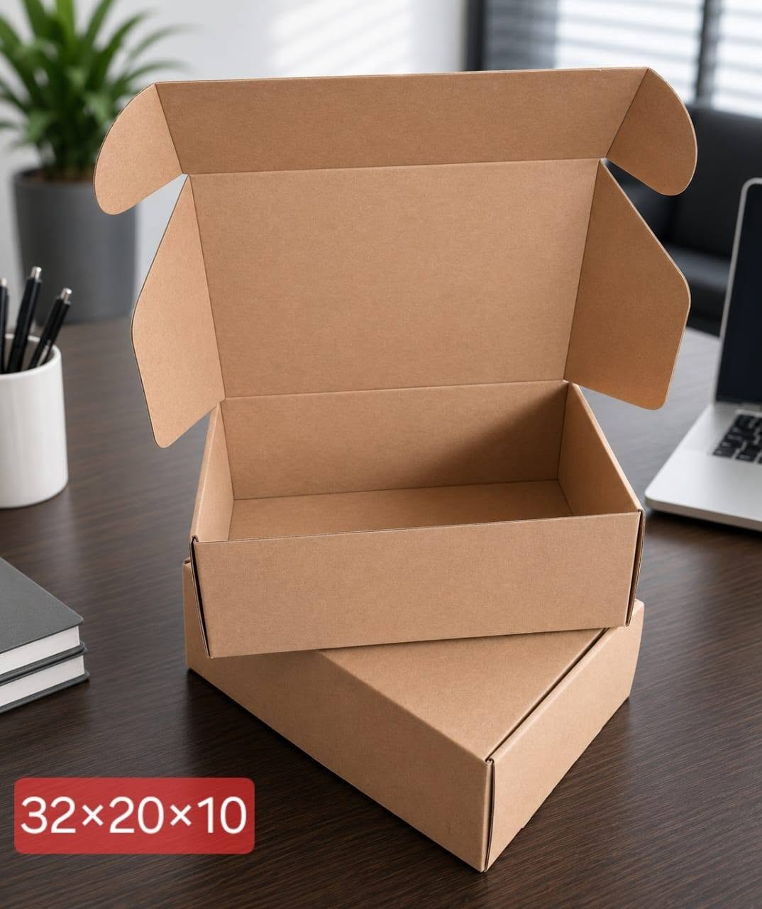 We prepare gift boxes made of leather if you are interested