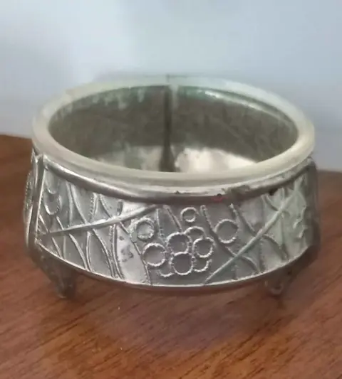 Two old melchior salt cellars