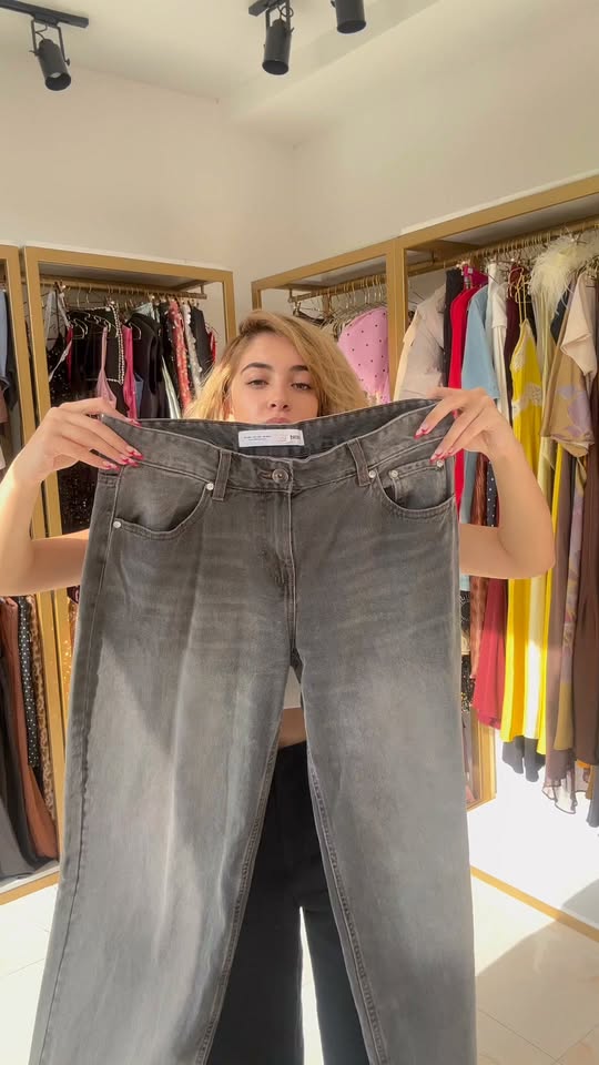 Gri kot pantolon, beden 40